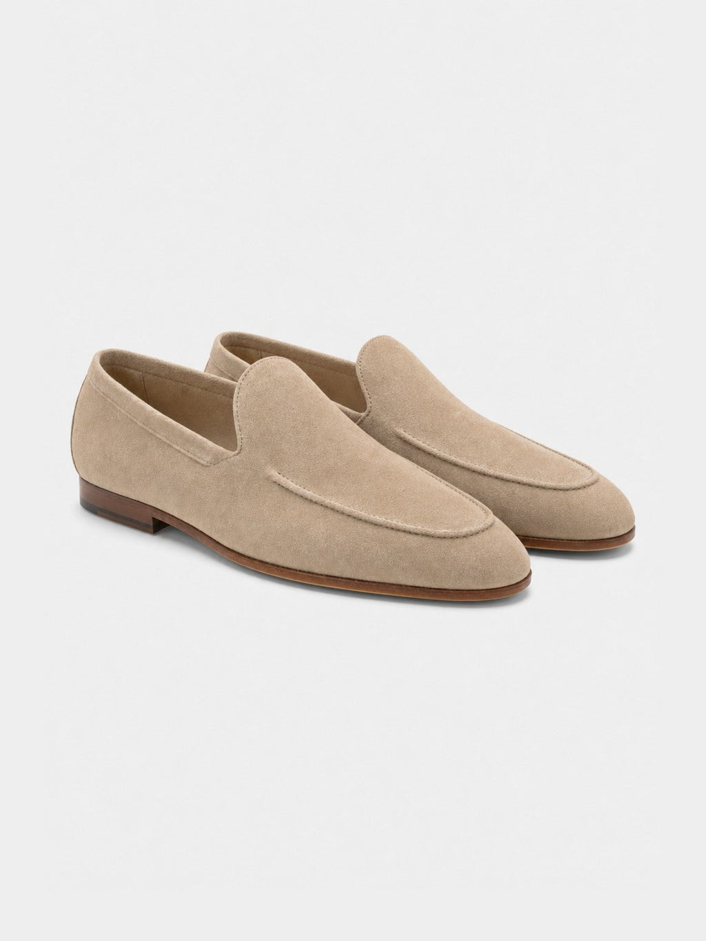 The Belgian Loafer - Beige Suede - Unlined