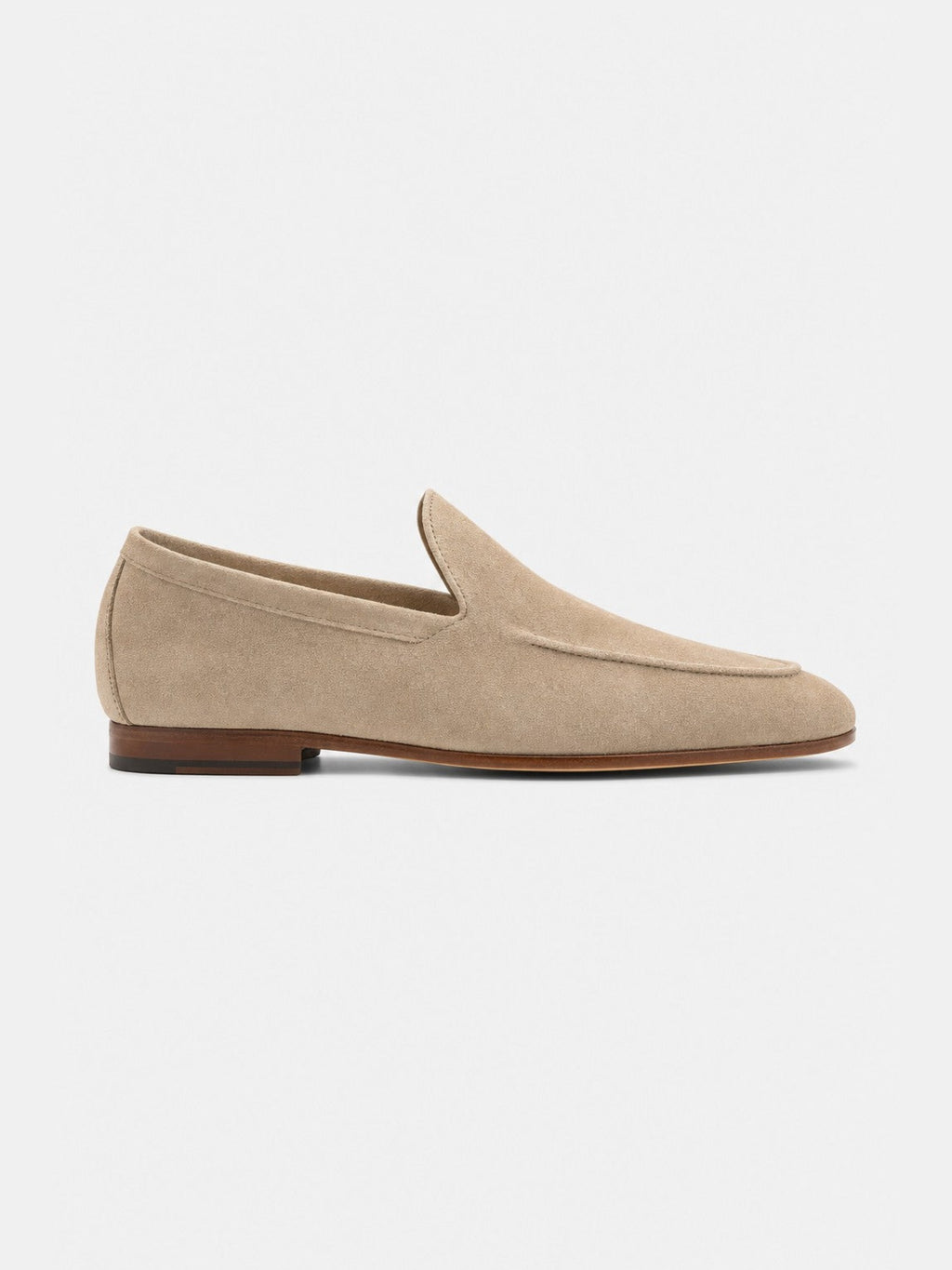 The Belgian Loafer - Beige Suede - Unlined