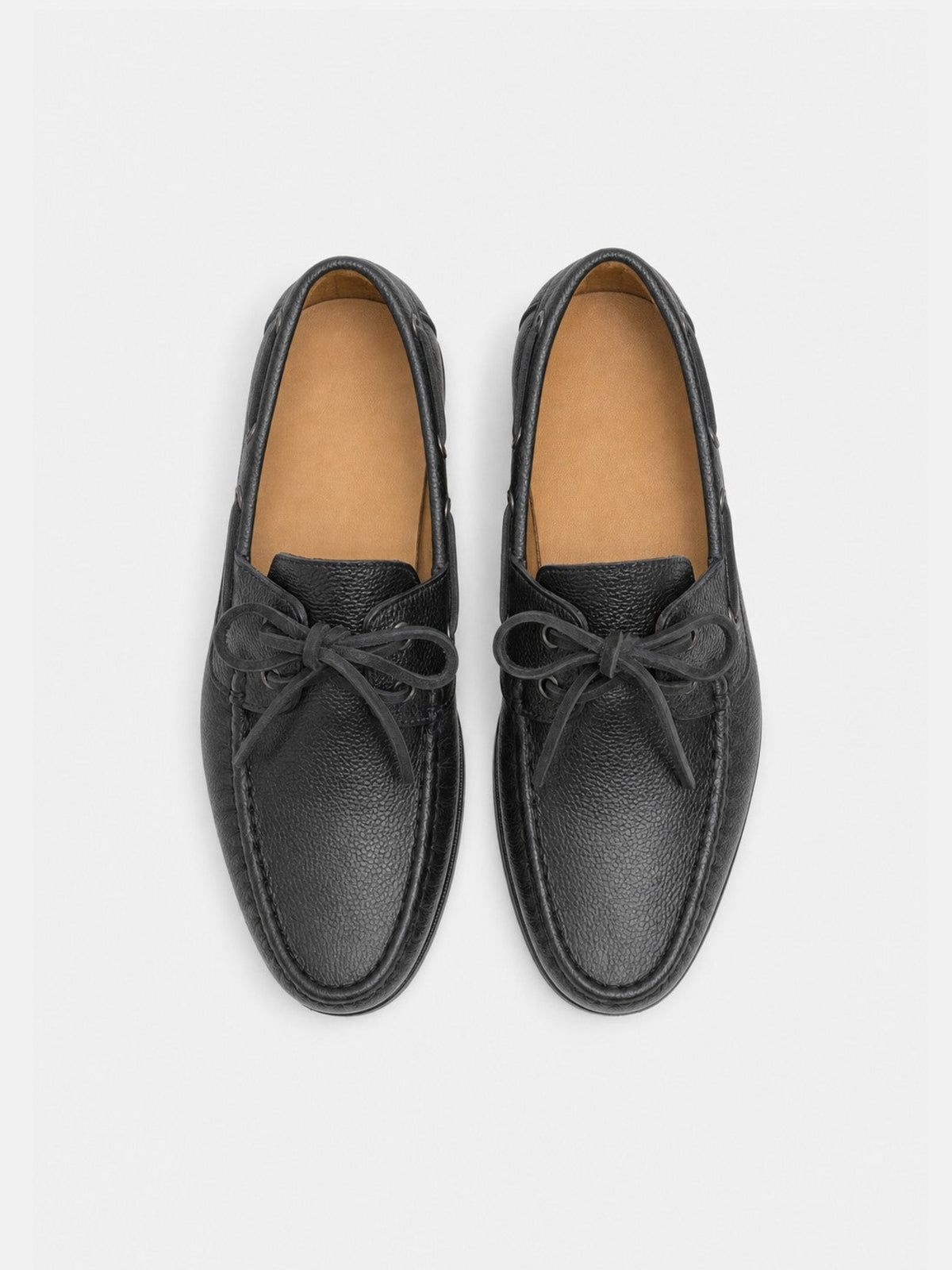 The Boat Shoe - Black Grain