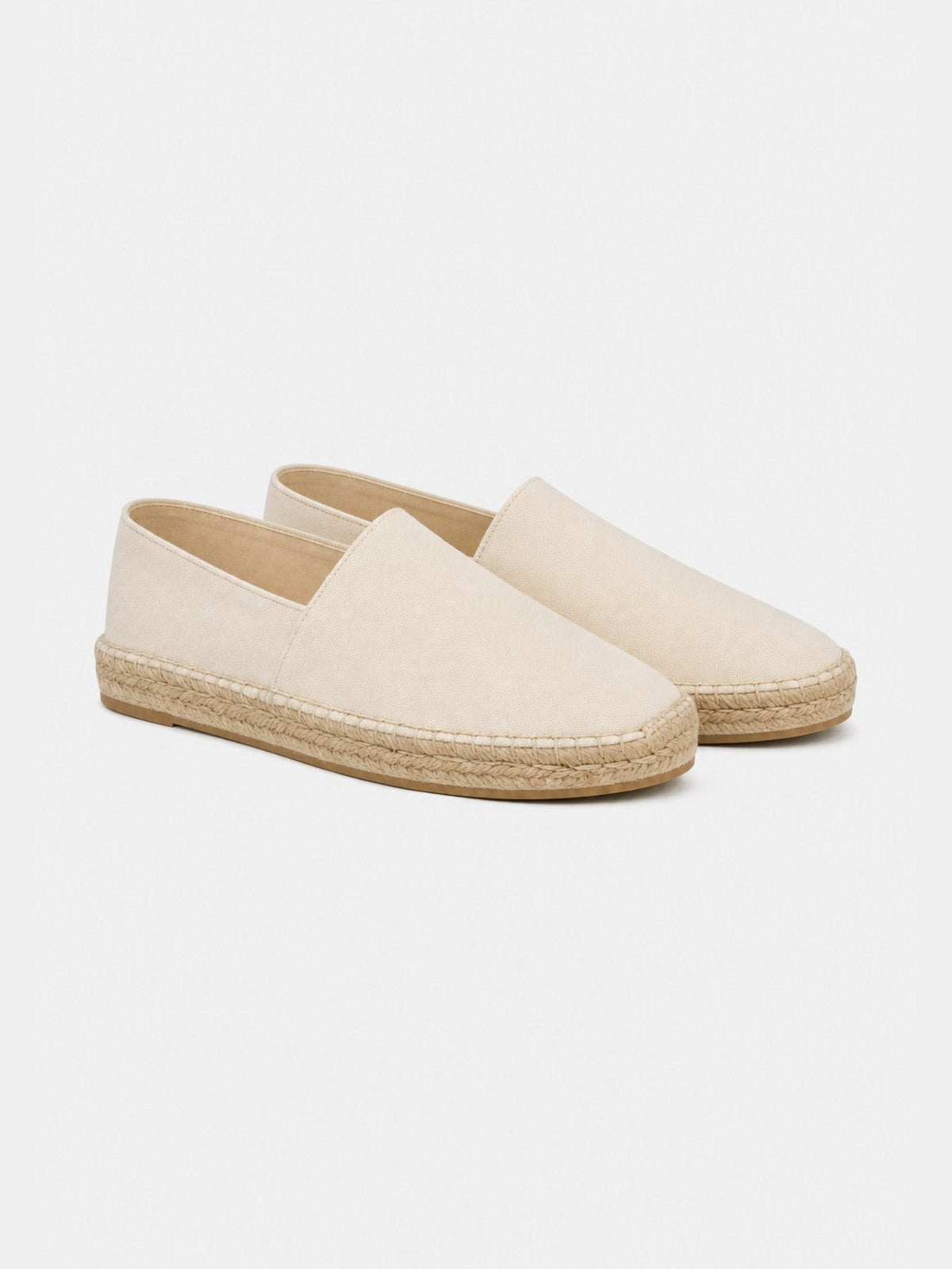 The Espadrille - Ivory Canvas