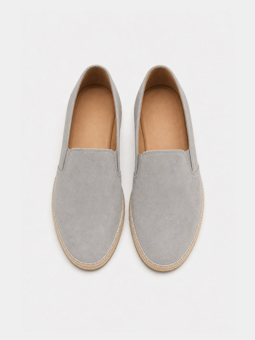 The Espadrille - Light Grey Suede