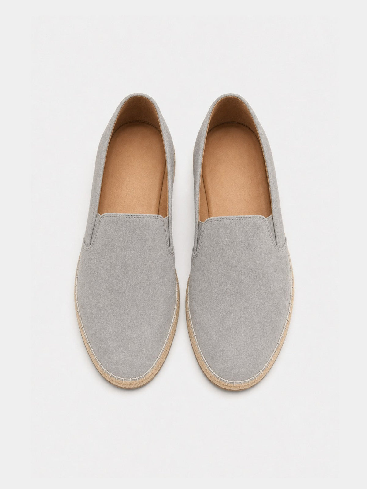 The Espadrille - Light Grey Suede